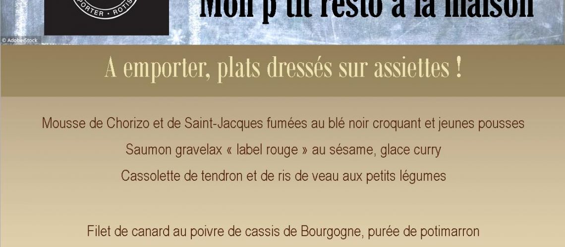 Mon p’tit resto à la maison